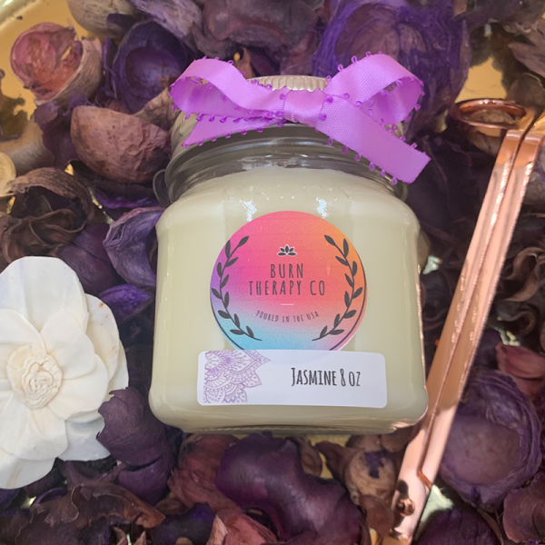 Jasmine Scented Soy Wax Candle