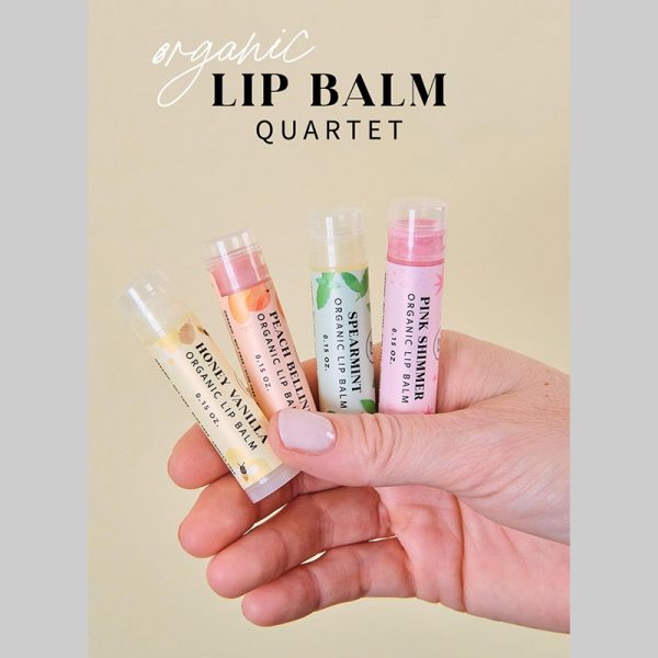 Organic Lip Balm Quartet