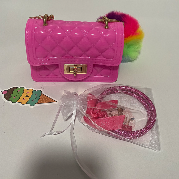 Mini purse and bracelet set