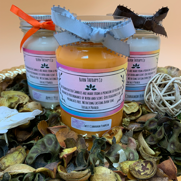 Sweet Cinnamon Pumpkin Scented Soy Wax Candle