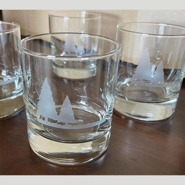 Personalized Etched Scotch glasses