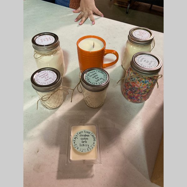 Scented variety candles and tarts