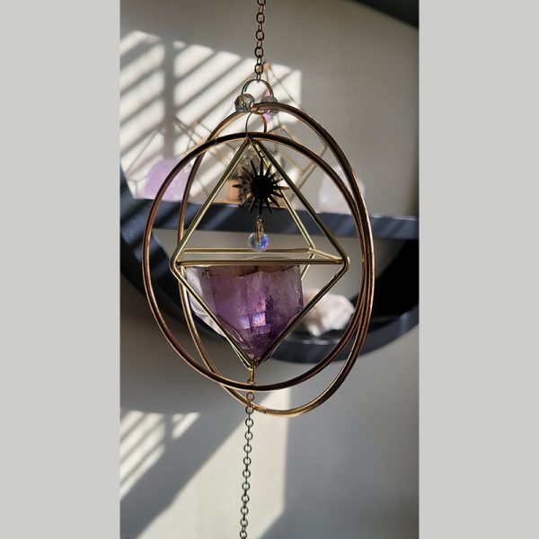 Amethyst suncatcher