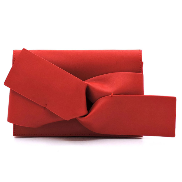 Bow Accent Clutch Purse