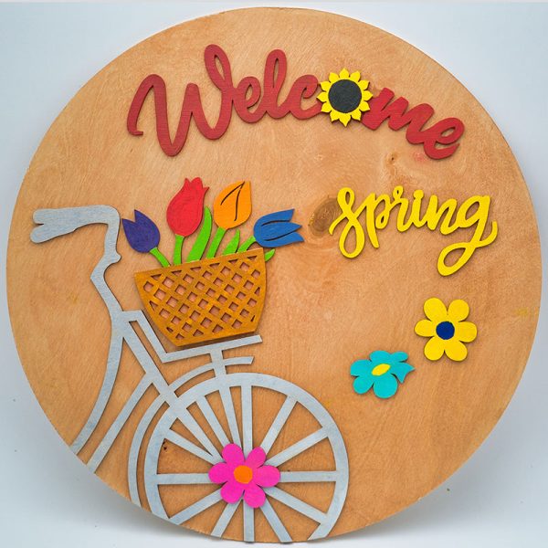 Welcome Spring Door Hanger