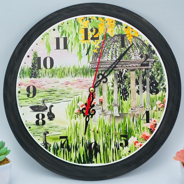 Monet inspired unique wall clock